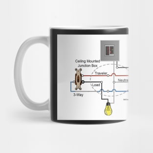 Three-Way Switch Wiring Diagram Line Load Ceiling Box Mug